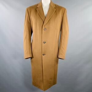 JoS. A. BANK Size 42 Tan Cashmere Single Breasted Coat